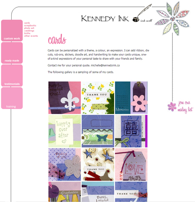 web design by Fusion in Calgary - for Kennedy